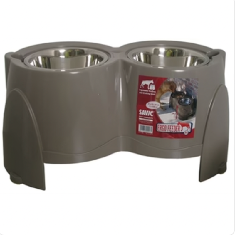 Futterschale Ergo Feeder Grau 61X35X28 CM 2X1,5 LTR.
